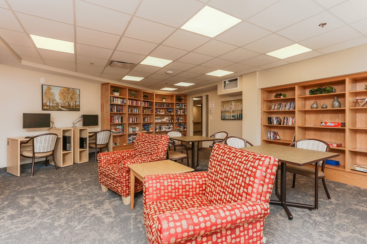 Common area library and computer room