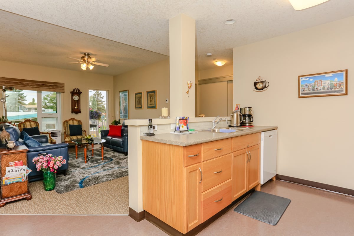 Two Bedroom Suite Living Room and Kitchen