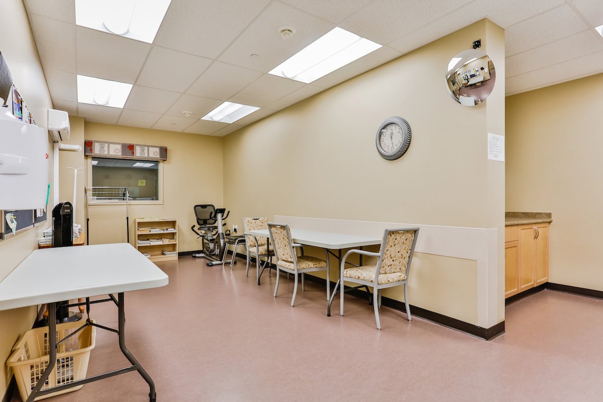 Laundry Room with Lounge and Exercise Area