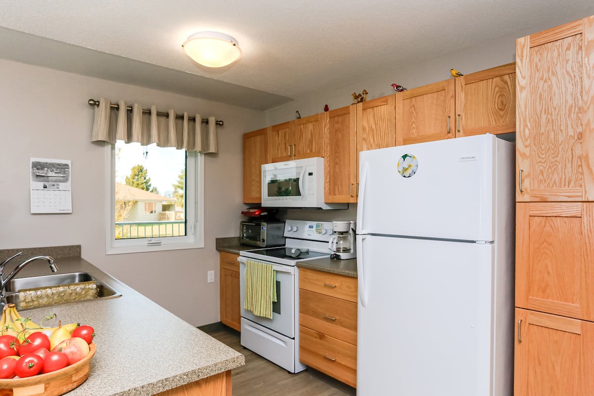 Two bedroom affordable suite kitchen